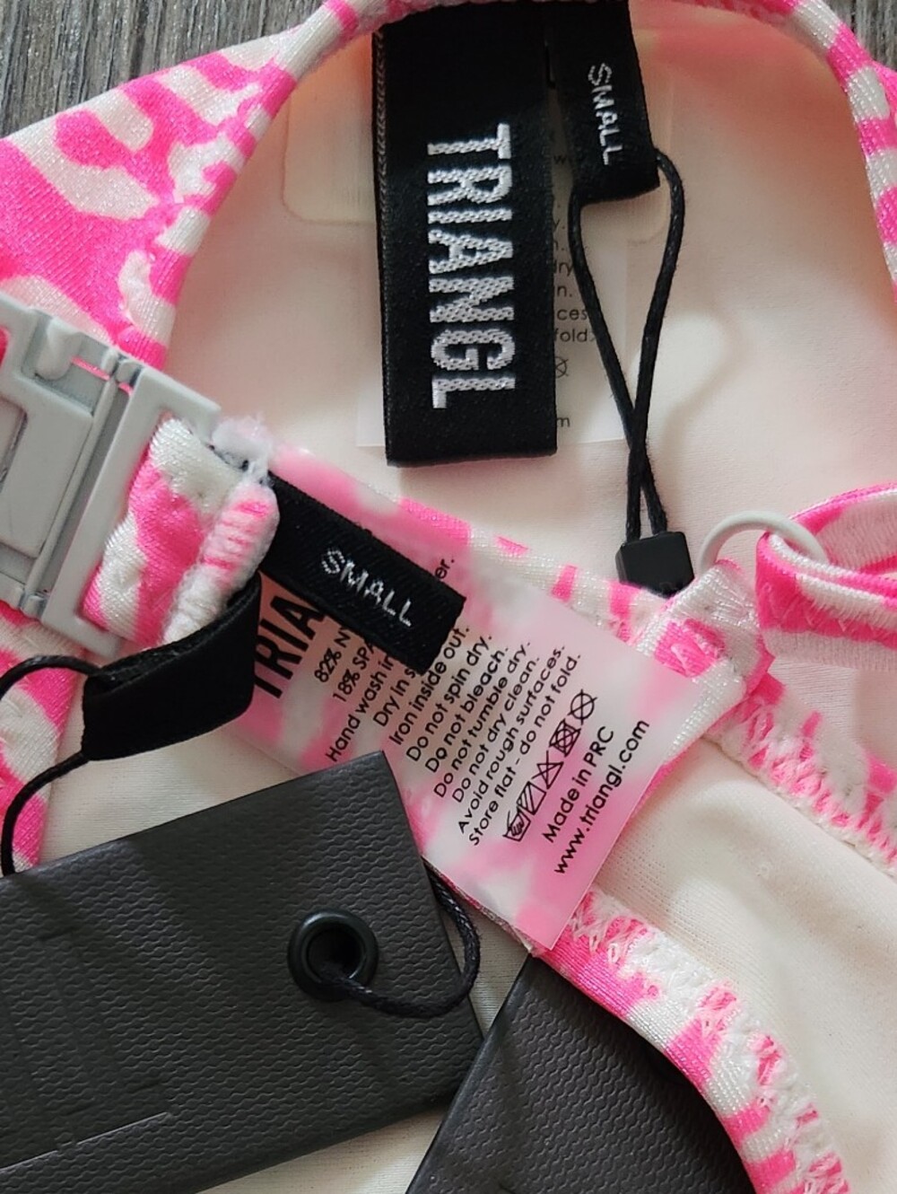 New!SET Triangle Maci Pink  Leopard Print Bikini Set - Picture 15 of 15
